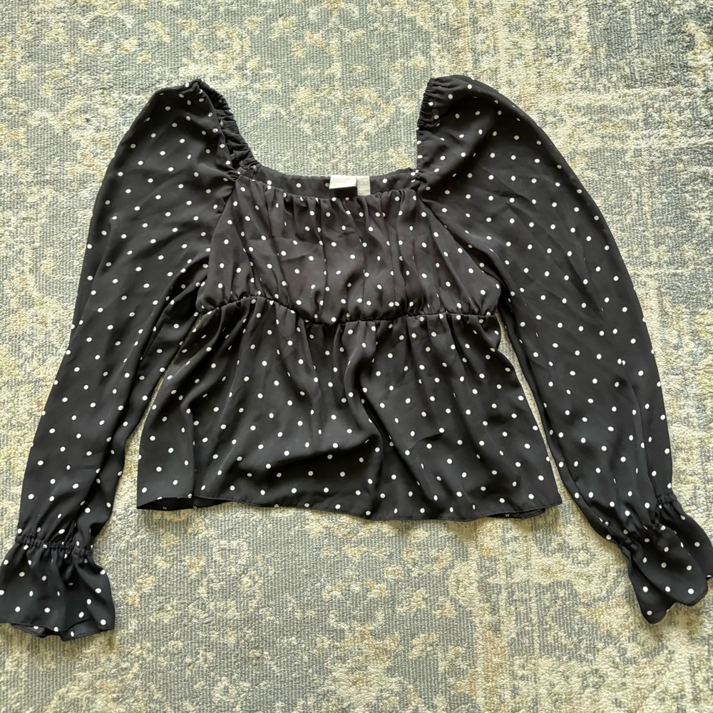 ASOS Polkadot Babydoll Top